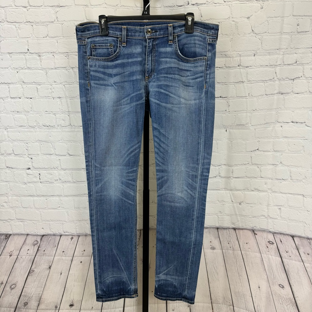 rag & bone Women's Boyfriend Jeans in Medium Blue Wash